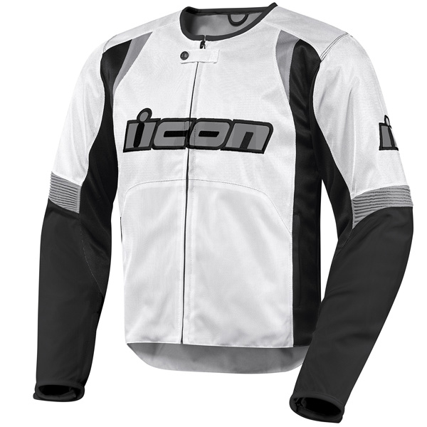 Cazadora moto ICON Overlord White