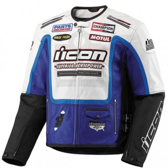 Cazadora moto ICON Victory Hero Blue