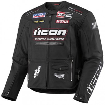 Cazadora moto ICON Victory Hero Black