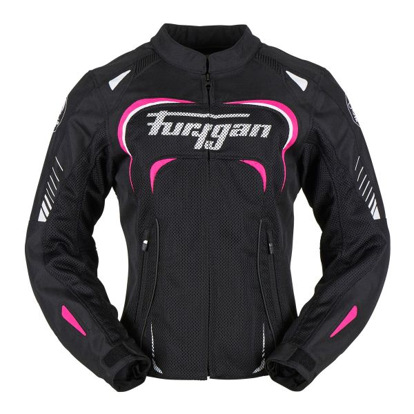 Cazadora moto Furygan Kiara Vented Lady Black Pink