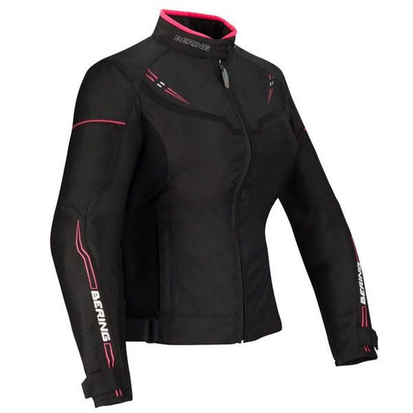 Cazadora moto Bering Lady Paradise Black Fuchsia