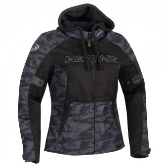 Cazadora moto Bering Lady Spirit Black Camo