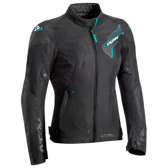 Cazadora moto Ixon Luthor Lady Black Emeraude