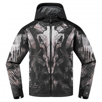 Cazadora moto ICON Merc Cloven Negro