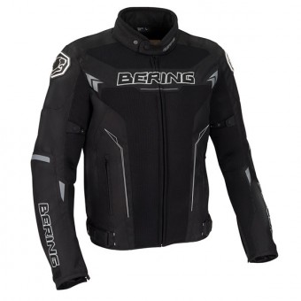Cazadora moto Bering Mistral Negro Blanco Gris