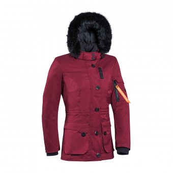 Cazadora moto Ixon Ontario Burdeos Mujer