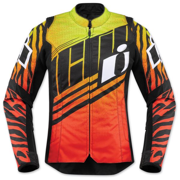 Cazadora moto ICON Overlord SB2 Wildchild Women Orange