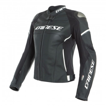 Airbag para moto Dainese Racing 3 Lady D-Air Black Matt Pearl White