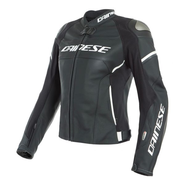 Airbag para moto Dainese Racing 3 Lady D-Air Black Matt Pearl White