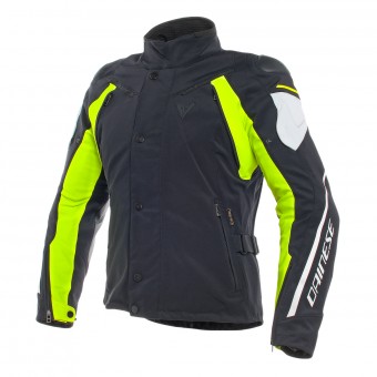 Cazadora moto Dainese Rain Master D-Dry Black Gray Yellow Fluo