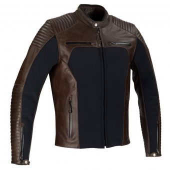 Cazadora moto Bering Rex Marrn Negro