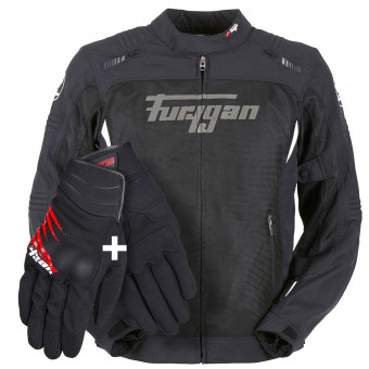 Cazadora moto Furygan Icare Black