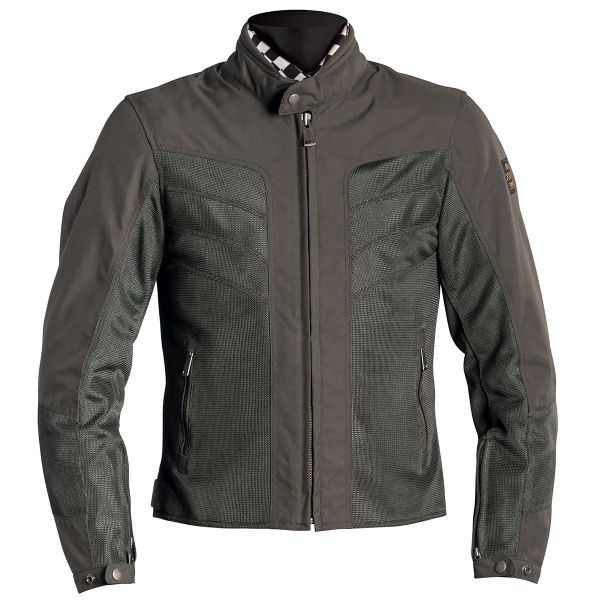 Cazadora moto Helstons River Mesh Kaki