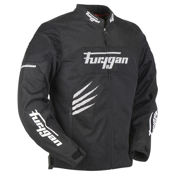 Cazadora moto Furygan Rock Vented Black White