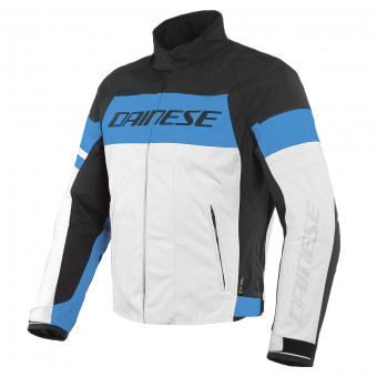 Cazadora moto Dainese Saetta D-Dry White Performance Blue Black