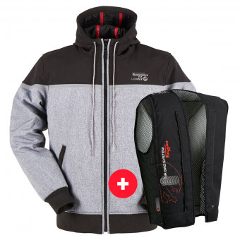 Cazadora moto Furygan Sektor Black Grey + Fury Air Bag System
