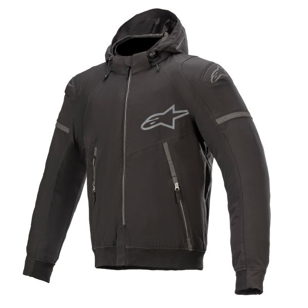 Cazadora moto Alpinestars Sudadera con capucha Sektor V2 Tech Negra Cazadora moto Alpinestars Sudadera con capucha Sektor V2 Tech Negra