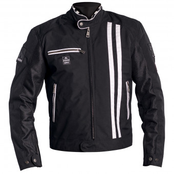 Cazadora moto Helstons Shelby Mesh Black White