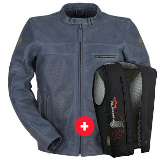 Cazadora moto Furygan Shepard Vented Blue + Fury Air Bag System