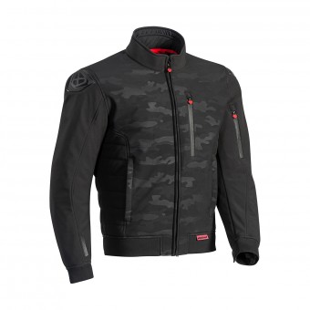 Cazadora moto Ixon Soho Negro Camuflaje