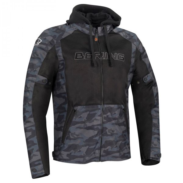 Cazadora moto Bering Spirit Black Camo