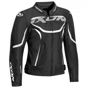Cazadora moto Ixon Sprinter Air Lady Negro Blanco