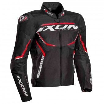 Cazadora moto Ixon Sprinter Sport Negro Blanco Rojo
