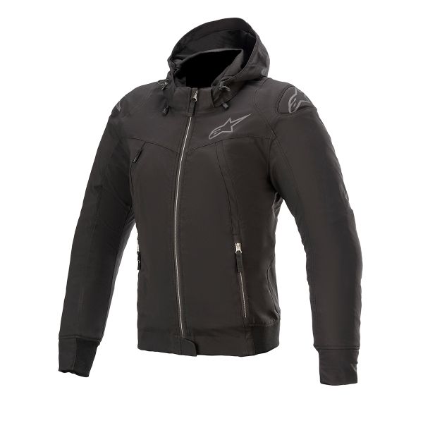 Cazadora moto Alpinestars Sudadera con capucha Stella Sektor V2 Tech Negra Cazadora moto Alpinestars Sudadera con capucha Stella Sektor V2 Tech Negra