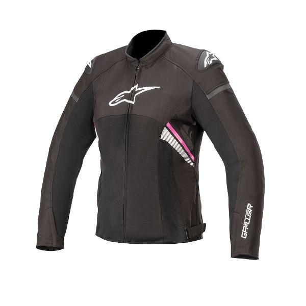Cazadora moto Alpinestars Stella T-GP Plus R V3 Air Black White Fuchsia