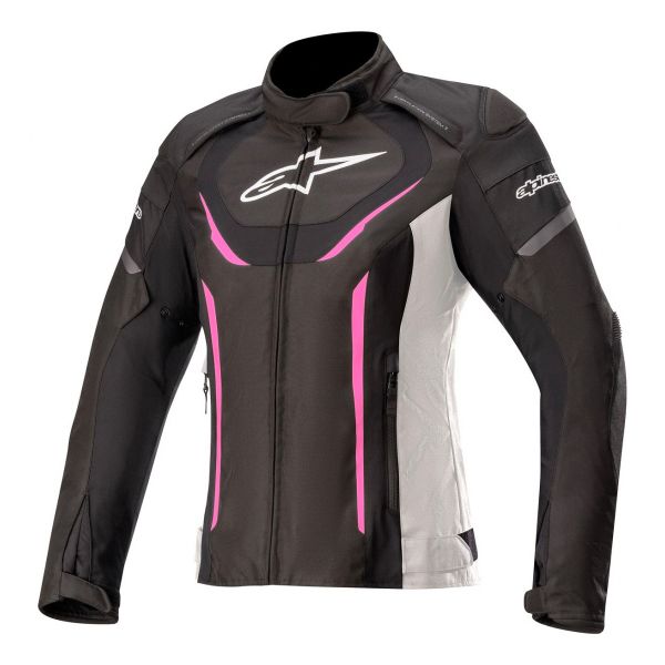 Cazadora moto Alpinestars Stella T-Jaws V3 Waterproof Black White Fuchsia