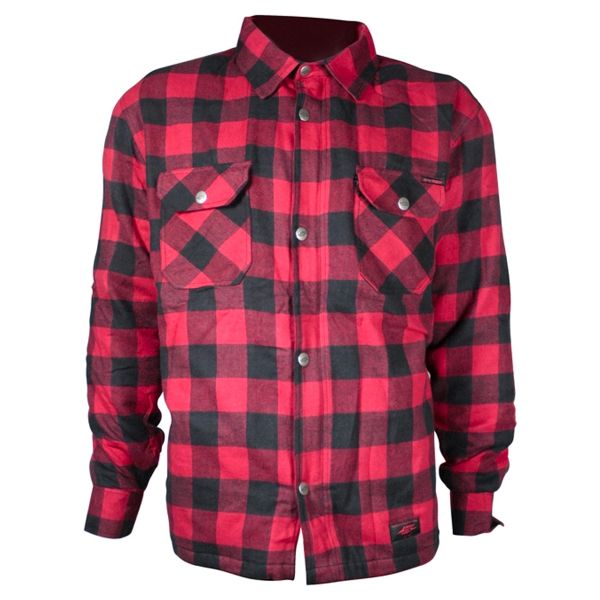 Cazadora moto HARISSON Sur Chemise Sweep Black Red Cazadora moto HARISSON Sur Chemise Sweep Black Red