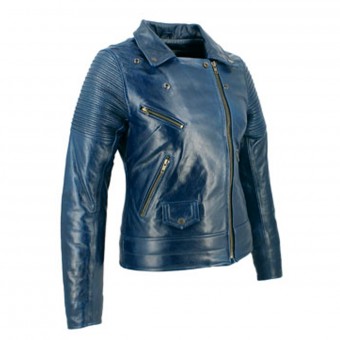 Cazadora moto Soubirac Suzy Azul
