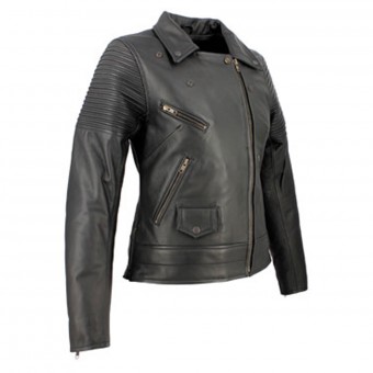Cazadora moto Soubirac Suzy Negro