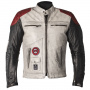 Cazadora moto Helstons Tracker Leather White Black Red