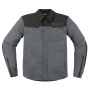 Cazadora moto ICON Upstate Canvas Grey