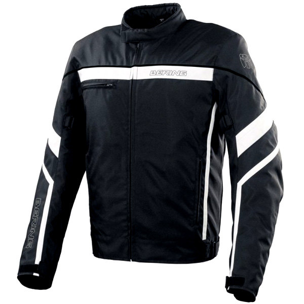 Cazadora moto Bering Sweek Negro Blanco