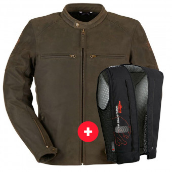 Cazadora moto Furygan Vince V3 Brown + Fury Air Bag System