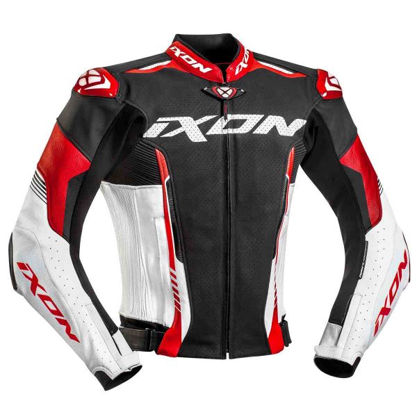 Cazadora moto Ixon Vortex 2 Jacket Negro Blanco Rojo