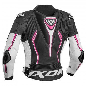 Ixon Vortex Lady Jacket Negro Blanco Fucsia