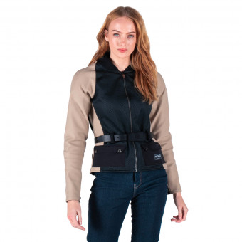 Cazadora moto Knox Zephyr Pro Women Black Sand