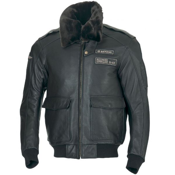 Cazadora moto Bering Stanley Marr�n