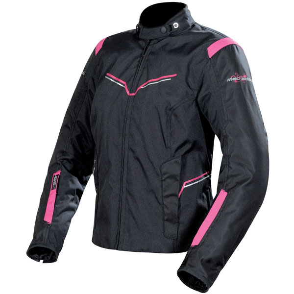 Cazadora moto Mac Adam Aster Negro Rosa