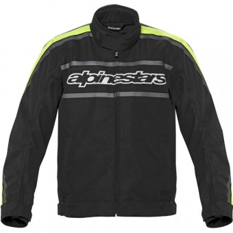 Cazadora moto Alpinestars T-Gasoline Waterproof Negro Amarillo Fluo