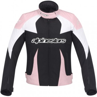 Cazadora moto Alpinestars Stella T-GP Plus Negro Rosa