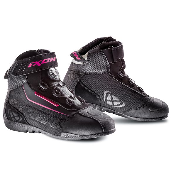 Deportivas Moto Ixon Assault Evo Lady Negro Fucsia