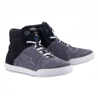 Deportivas Moto Alpinestars Chrome Air Black Cool Grey Blue