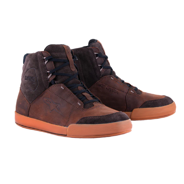 Deportivas Moto Alpinestars Chrome Crafted Drystar Brown Gum