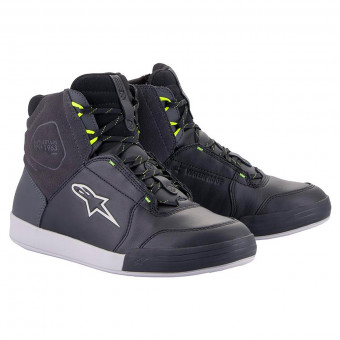 Deportivas Moto Alpinestars Chrome Waterproof Black Dark Grey Yellow Fluo Deportivas Moto Alpinestars Chrome Waterproof Black Dark Grey Yellow Fluo