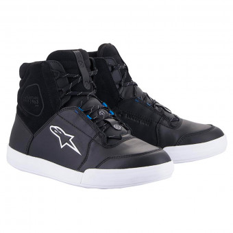 Deportivas Moto Alpinestars Cromo Impermeable Negro Blanco Azul