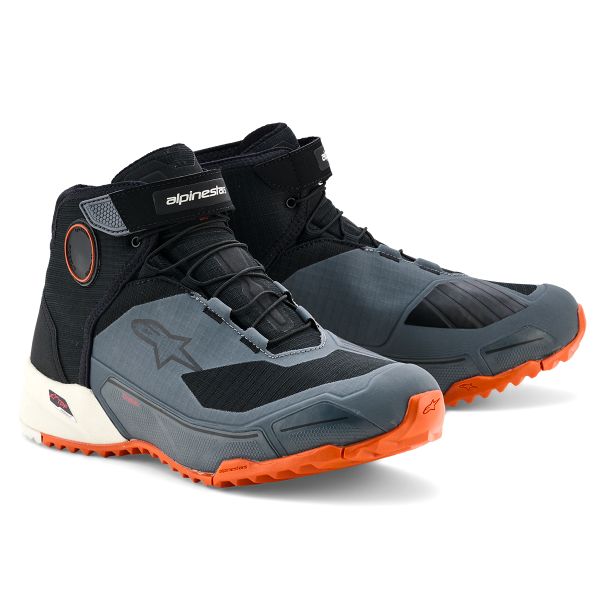 Deportivas Moto Alpinestars CR-X Drystar Black Dark Gray Rust